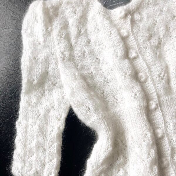 MARIDRUNA FIONA MOHAIR CARDIGAN OFF WHITE