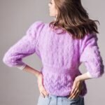 MARIDRUNA FIONA MOHAIR CARDIGAN LILA